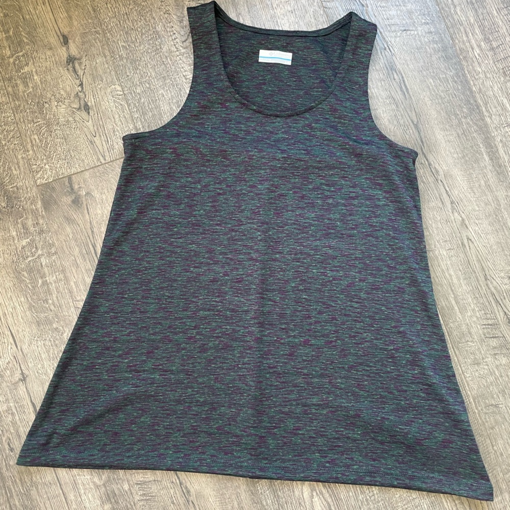 Columbia Blue and Purple Sleeveless Top